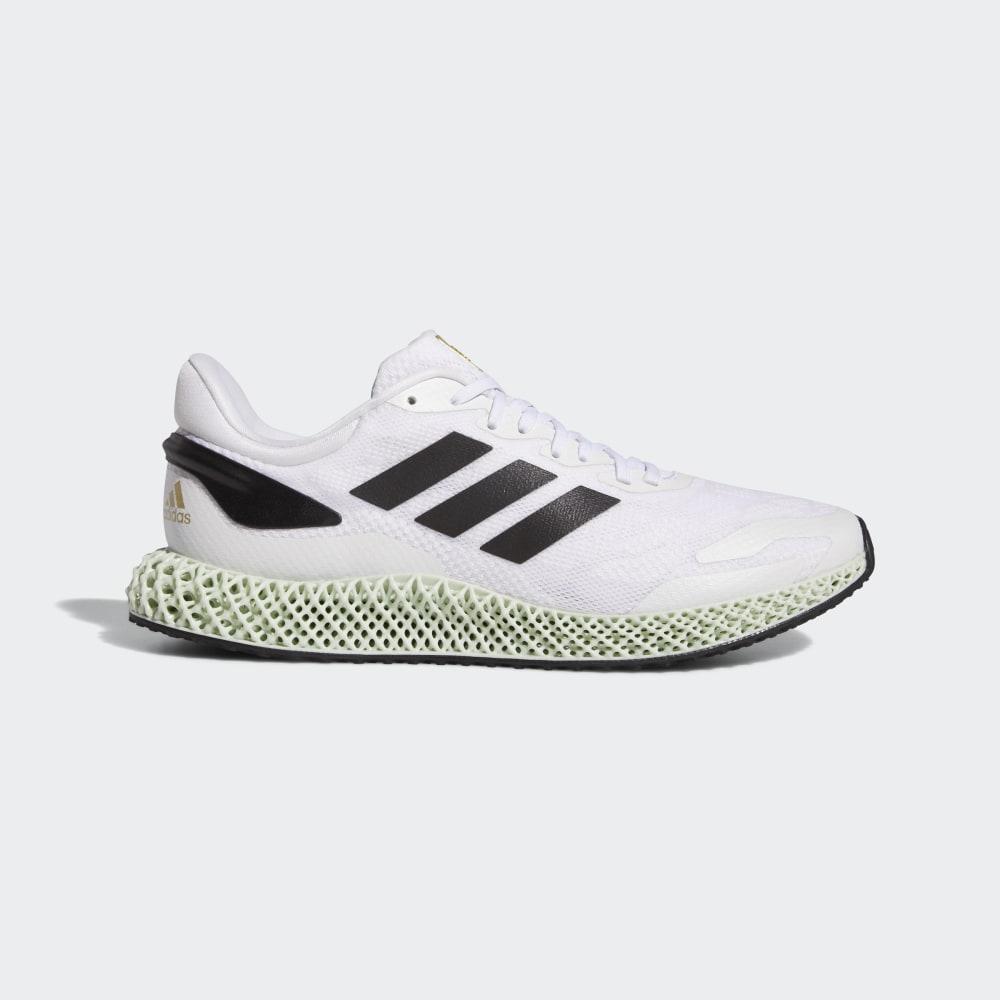 Adidas Men's 4D Run 1.0 Running Shoes White/Black/Gold Metal Ireland EG6264